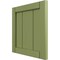 Ekena Millwork 12"W x 12"H True Fit PVC Framed Board-n-Batten Shutters Sample, Moss Green SAMPLE-TFPBFMG - alternate 3